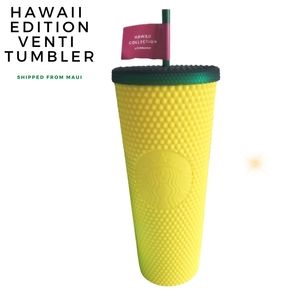 Starbucks hawaii edition pineapple Thumbler cup tumblers yellow venti
